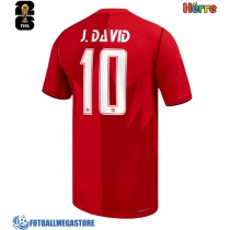Fotballdrakt Herre Canada Jonathan David #10 Hjemmedrakt VM 2026 Kortermet